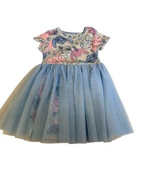 ✨5/$25 Disney Lilo & Stitch Blue Tulle Skirt Dress, Size XS (4-5)